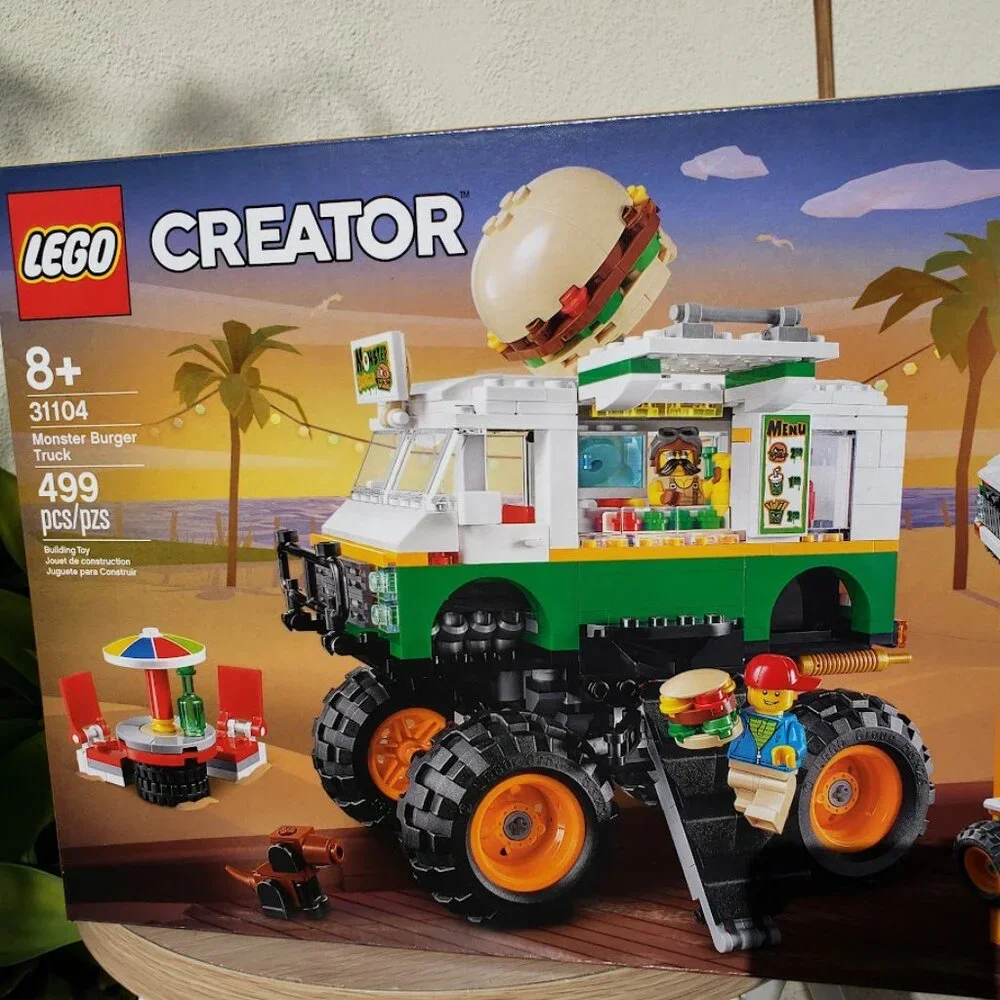 RETIRED LEGO Creator 3in1 Monster Burger Truck 31104 Food Vehicle SEALED NEW 499